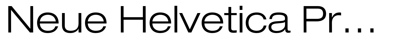 Neue Helvetica Pro 43 Extended Light